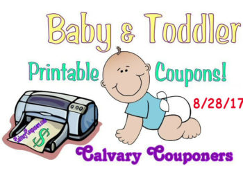 Baby and Toddler Coupons for 8-28-17