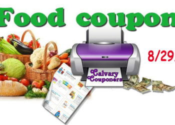 Food only coupons for 8-29-17