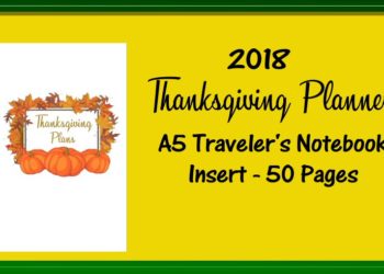 Thanksgiving Traveler's Notebook Insert
