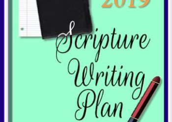 October 2019 scripture writing plan header