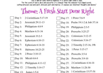 January 2020 scripture writing plan header
