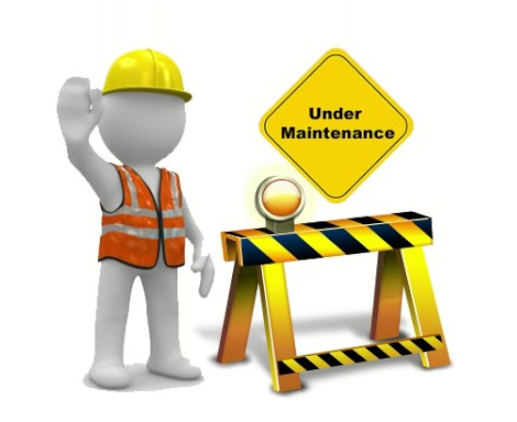 site maintenance header