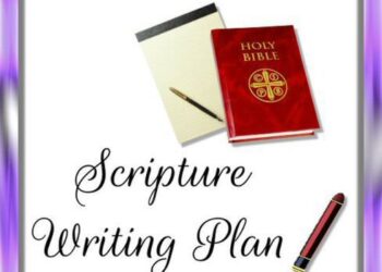 August 2022 Scripture Writing Plan Header