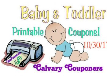 Baby and Toddler Coupons 10-30-17