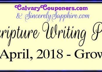 April 2018 scripture writing plan header