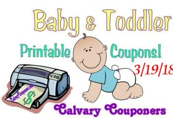 Baby and Toddler Coupons 3-19-18