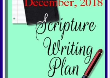 December 2018 scripture writing plan