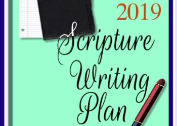 November 2019 scripture writing plan header